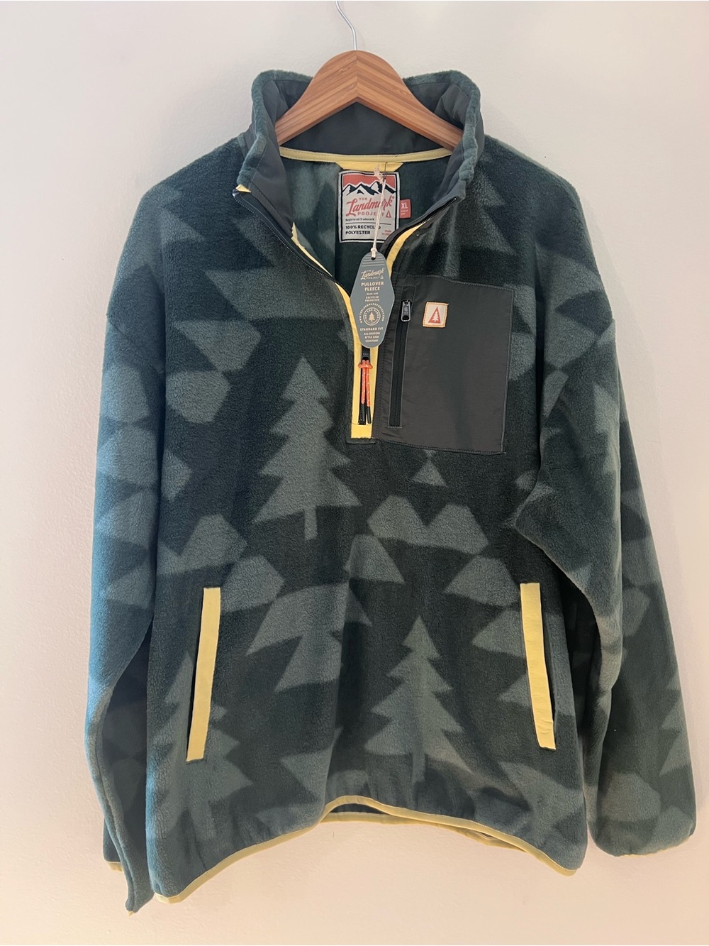 NWT The Landmark Project Ponderosa Pine Half Zip Fleece